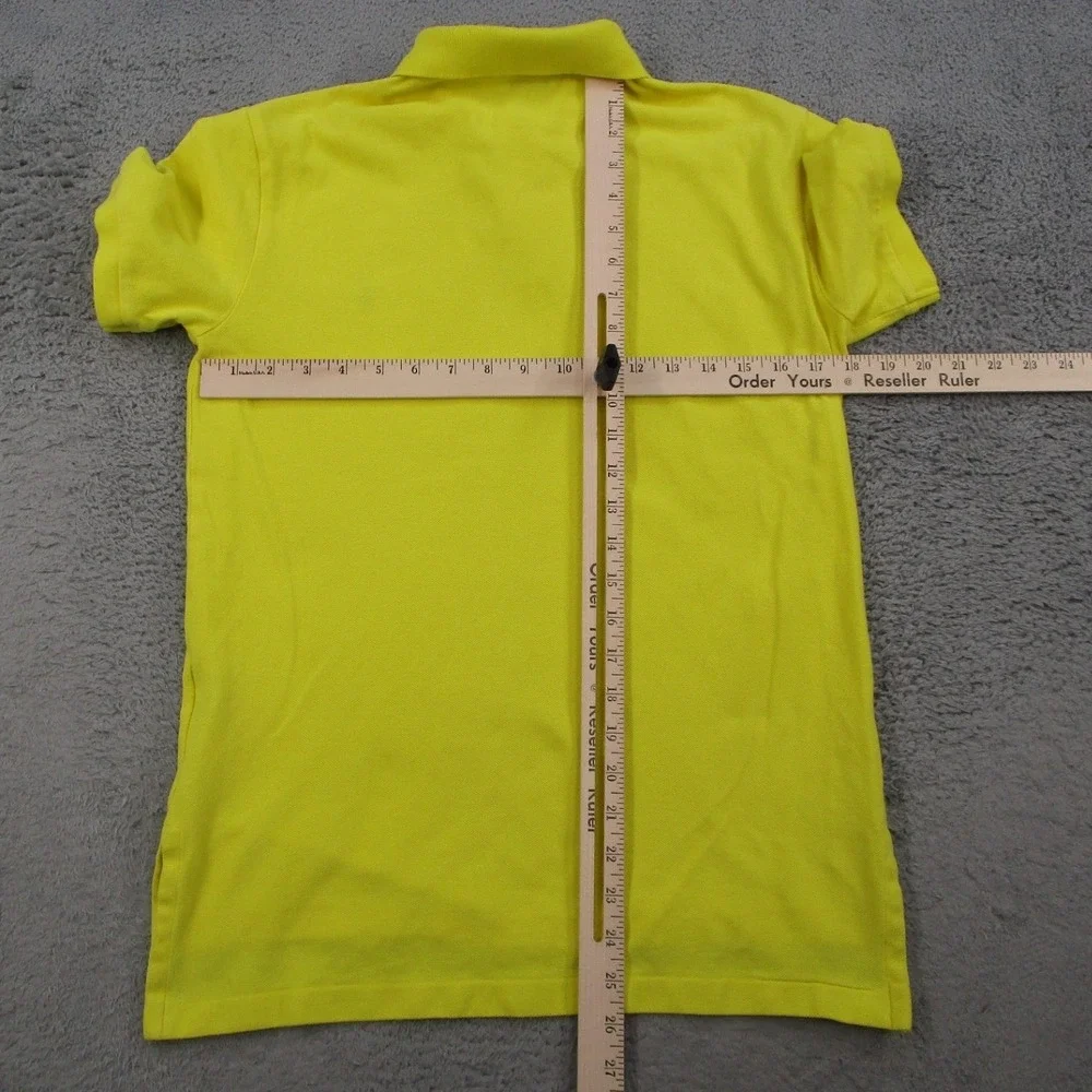 Polo Ralph Lauren Mens Small Yellow Beach Chair Custom Fit Pique Polo Shirt